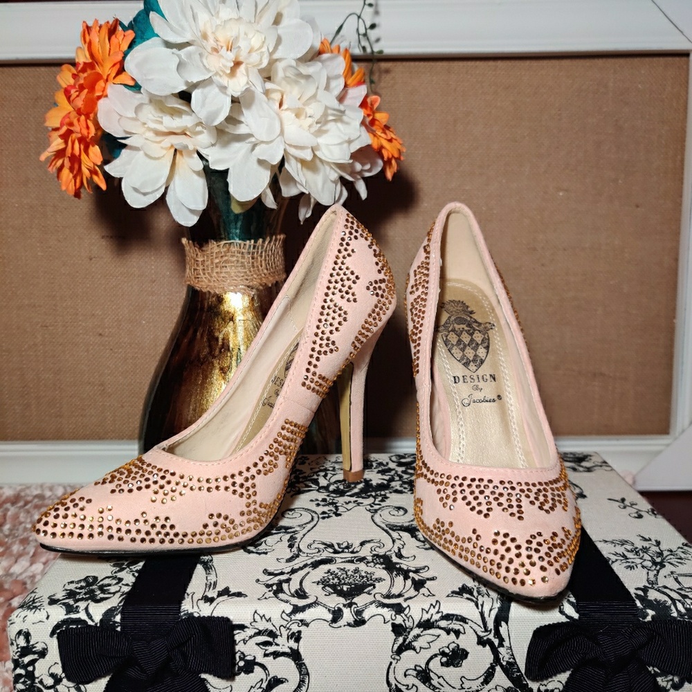Jacobies Rhinestone Pumps